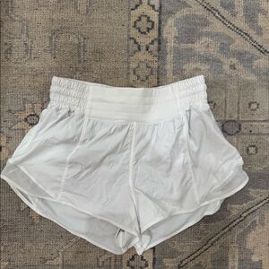 White lululemon shorts